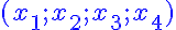5$\blue\displaystyle(x_1;x_2;x_3;x_4)